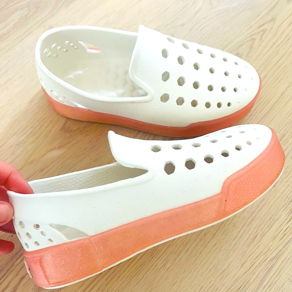 Joybees Kids Girls Skate Sneaker Slip On Bone Pink Jelly  J1